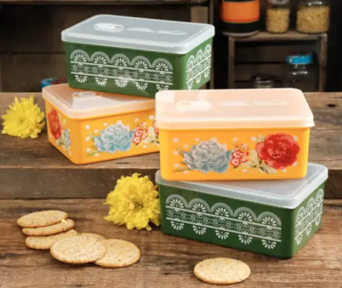 Walmart: The Pioneer Woman Fall Sale 68oz Assorted Rectangular Containers for $9.97 (reg. $19.99)